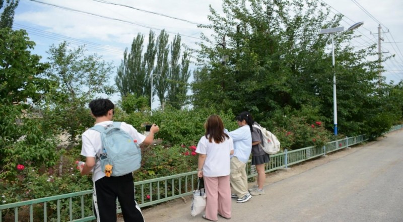 塔里木大學(xué)信息工程學(xué)院助力英買力村鄉(xiāng)村振興，拍攝宣傳點亮發(fā)展新途