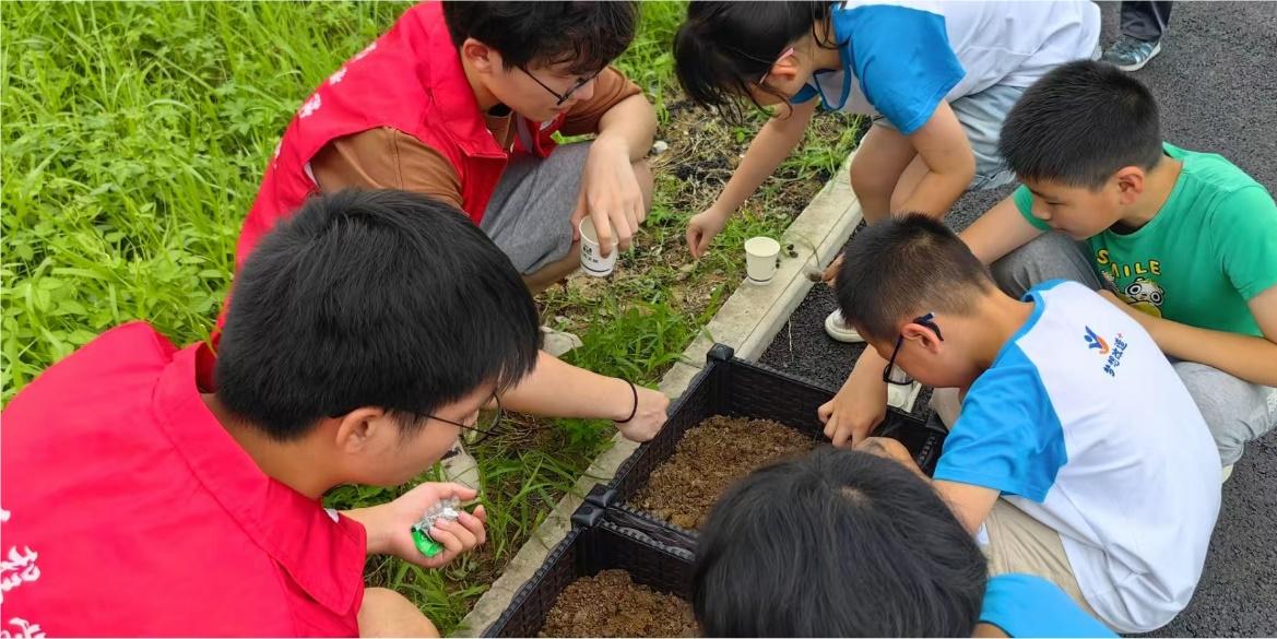南京工程學院自動化學院“智慧菜園”暑期社會實踐團隊走進青林社區(qū)
